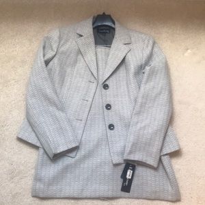 2 Piece Skirt Suit - Silver